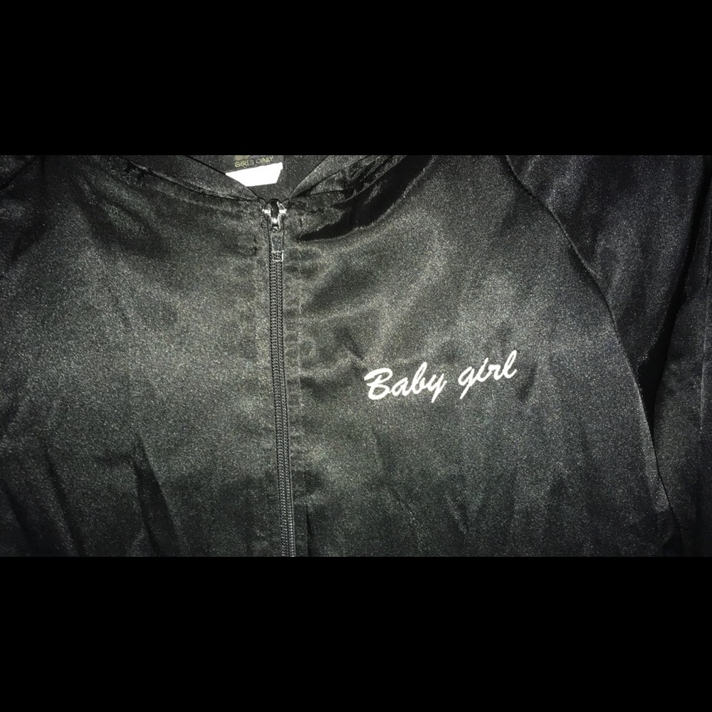 Vintage “baby girl” silk light jacket.